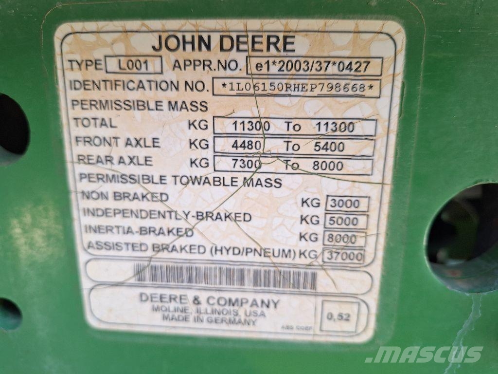 John Deere 6150R Tractors