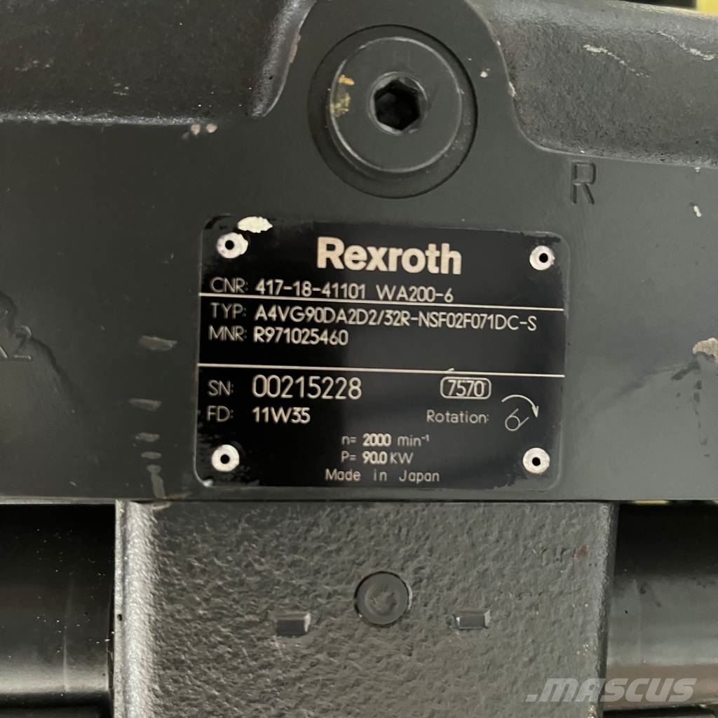 Komatsu 417-18-31101  WA200-6 Hydraulic PUMP WA200-7 WA200 Transmisija