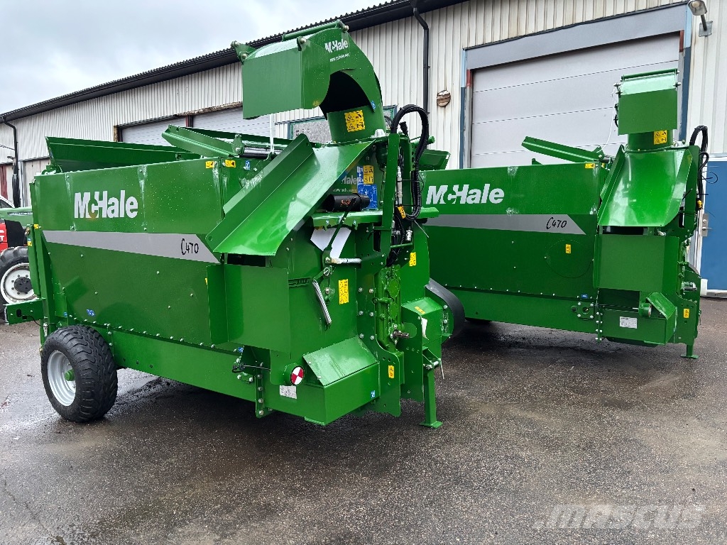 McHale rivare 470 Bogserad 草捆撕碎機、切割機、拆袋機