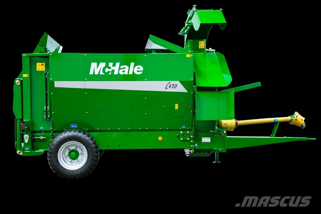 McHale rivare 470 Bogserad 草捆撕碎機、切割機、拆袋機