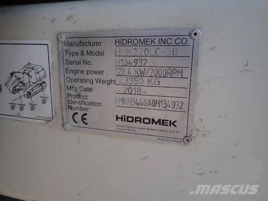 Hidromek HMK 220LC Bageri guseničari