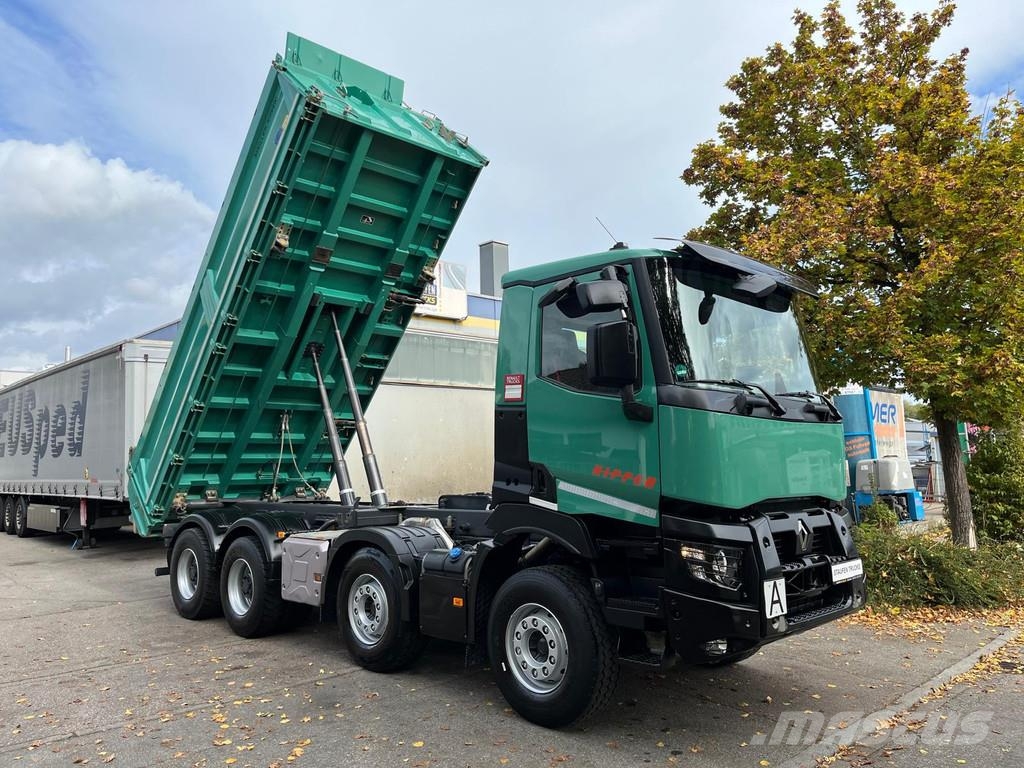 Renault C480 8X4 MEILLER STAHL 3-S.-Kipper Intarder E6D BO Kiper tovornjaki