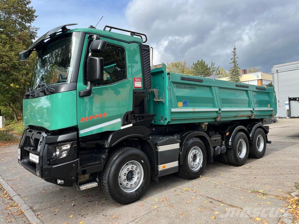 Renault C480 8X4 MEILLER STAHL 3-S.-Kipper Intarder E6D BO Kiper tovornjaki