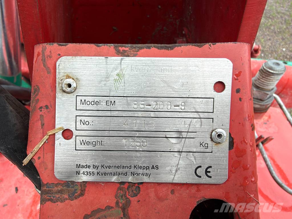 Kverneland EM85-200-8 Växelplog Obračalni plugi