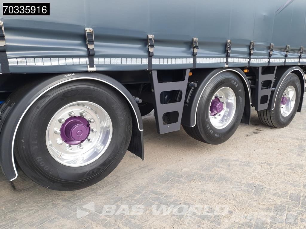 Pacton TRD345 ET3 3 axles 2xLift + 2xSteering Axle Hardwo Plachtové návesy