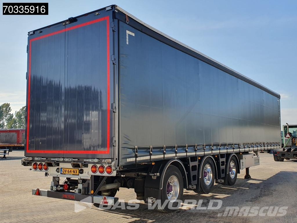 Pacton TRD345 ET3 3 axles 2xLift + 2xSteering Axle Hardwo Plachtové návesy