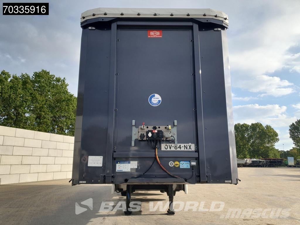 Pacton TRD345 ET3 3 axles 2xLift + 2xSteering Axle Hardwo Curtain sider semi-trailers
