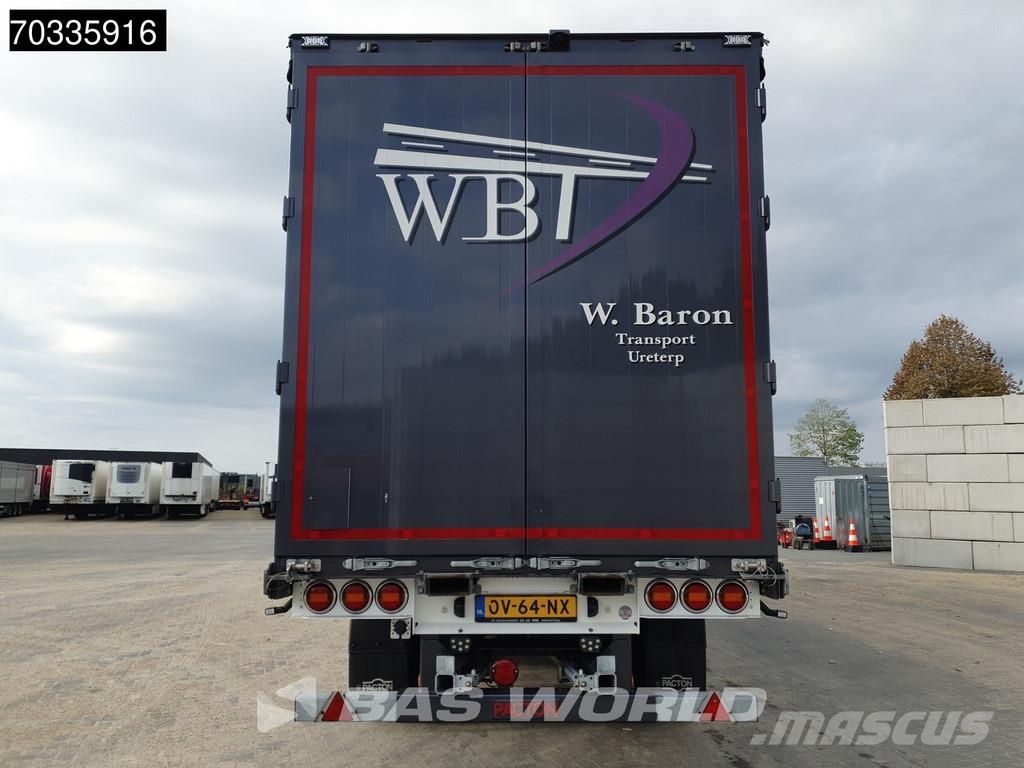Pacton TRD345 ET3 3 axles 2x Lift + 2x Steering Axle Semirimorchi tautliner