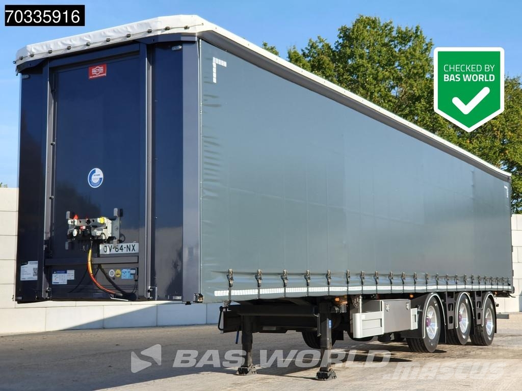 Pacton TRD345 ET3 3 axles 2xLift + 2xSteering Axle Hardwo Curtain sider semi-trailers
