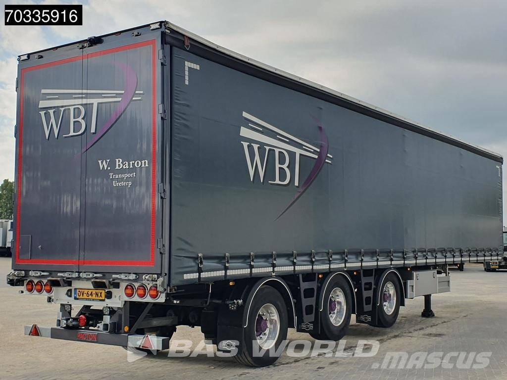 Pacton TRD345 ET3 3 axles 2x Lift + 2x Steering Axle Semirimorchi tautliner