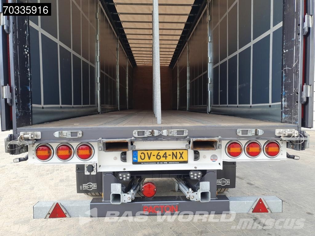 Pacton TRD345 ET3 3 axles 2x Lift + 2x Steering Axle Semirimorchi tautliner