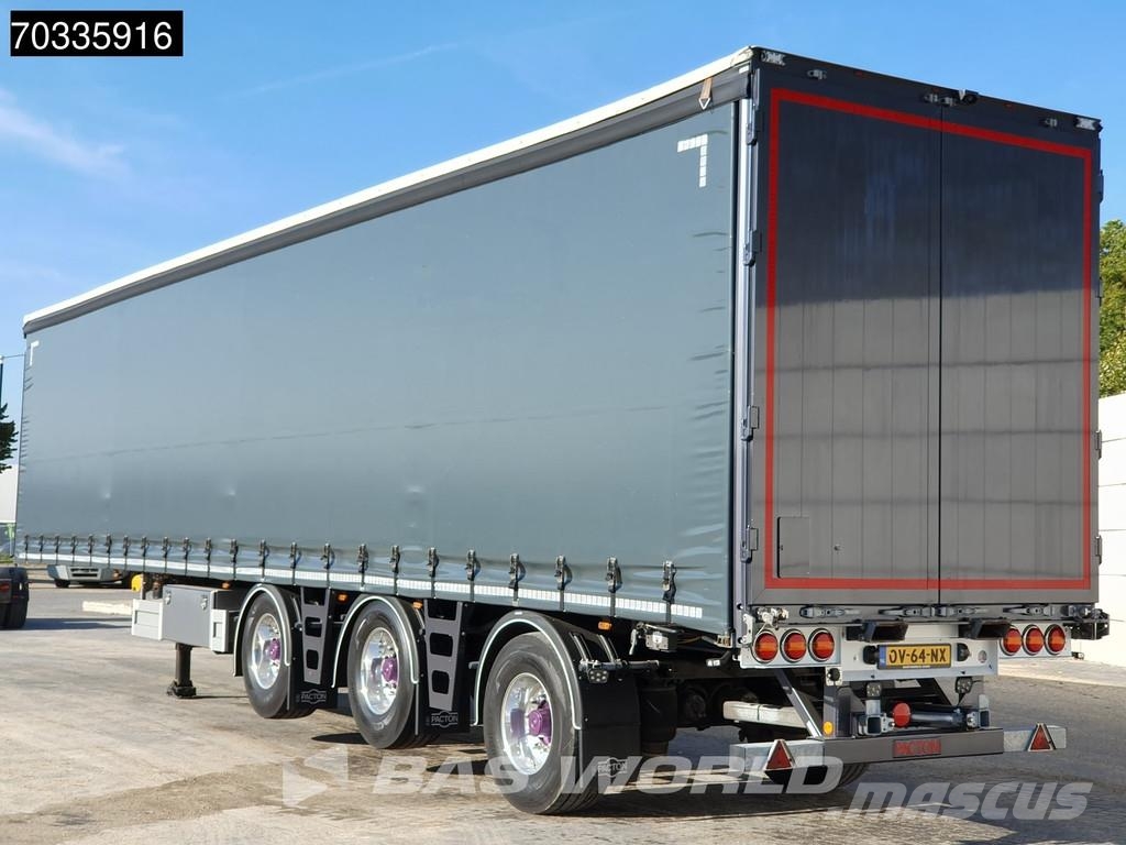 Pacton TRD345 ET3 3 axles 2xLift + 2xSteering Axle Hardwo Plachtové návesy