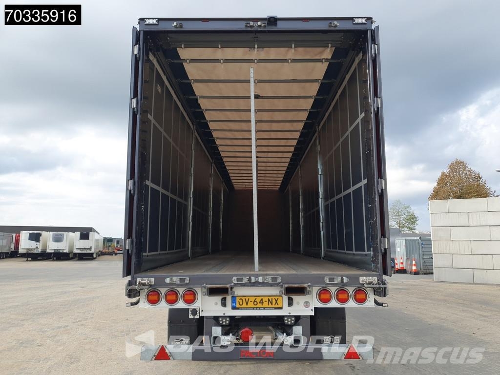 Pacton TRD345 ET3 3 axles 2xLift + 2xSteering Axle Hardwo Plachtové návesy