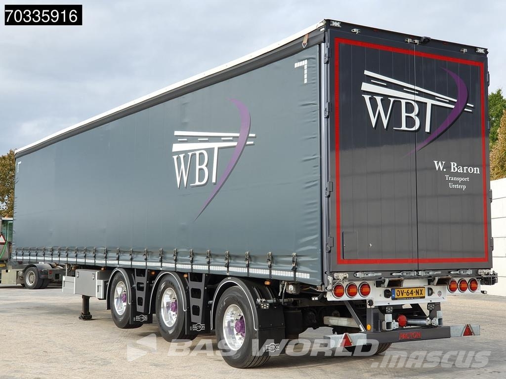 Pacton TRD345 ET3 3 axles 2x Lift + 2x Steering Axle Semirimorchi tautliner