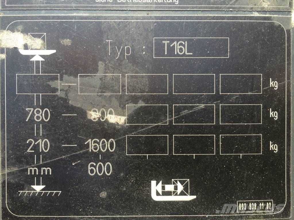 Linde T16L /360/ V-2750 OB Kézi raklapemelők
