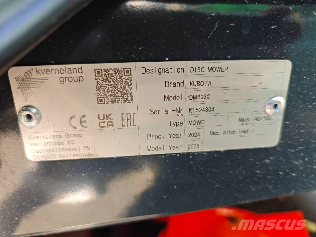 Kubota DM 4032S Podadoras