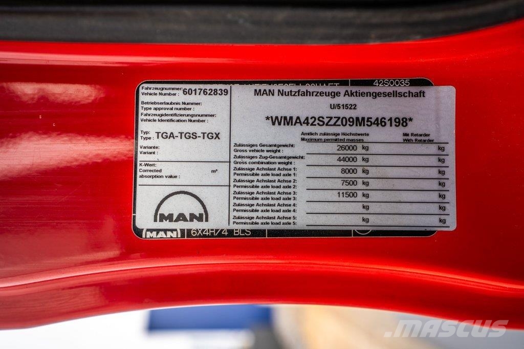 MAN TGS 26.400 - 6X4H+ EPSILON Q170 Z95 TR شاحنات قلابة