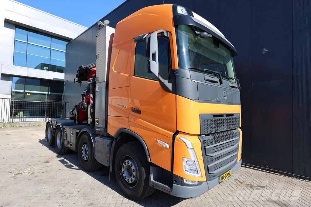 Volvo FH 500 8X2 Crane tractor with Fassi 545 with Jib Trækkere
