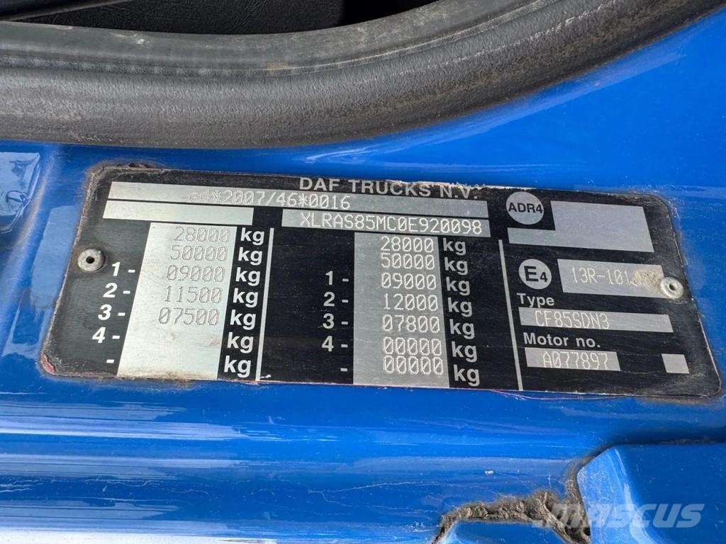 DAF CF 85 6X2 - EURO 5 + VDL HOOK + LIFT AXLE Φορτηγά ανατροπή με γάντζο