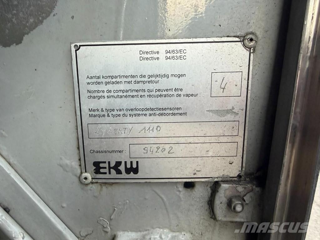 LAG 1-AXLE FUEL TANKER / CITERNE MAZOUT 25.000L - 5 CO Naczepy cysterna