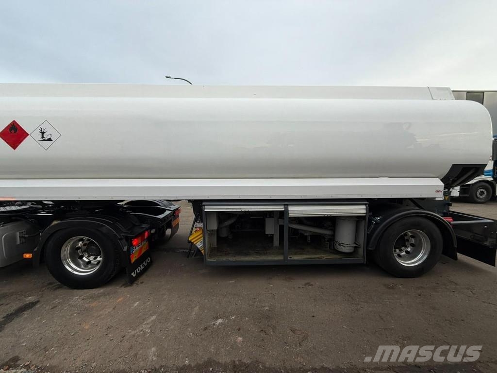 LAG 1-AXLE FUEL TANKER / CITERNE MAZOUT 25.000L - 5 CO Naczepy cysterna