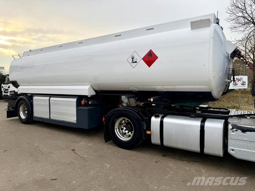 LAG 1-AXLE FUEL TANKER / CITERNE MAZOUT 25.000L - 5 CO Naczepy cysterna