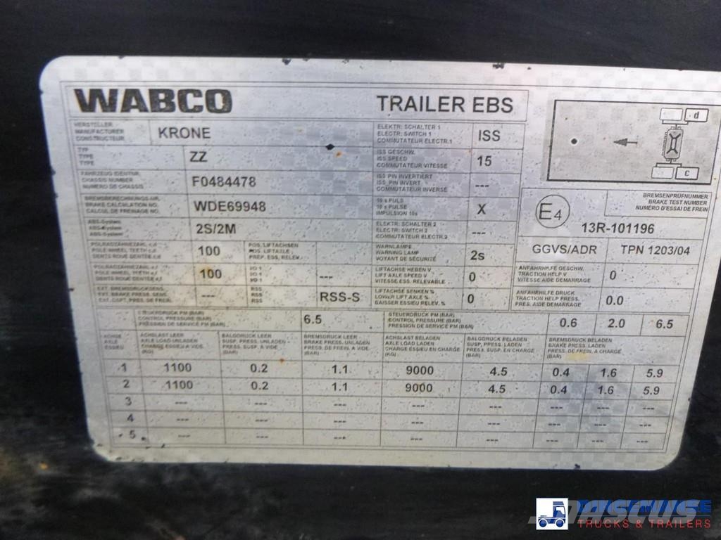 DAF CF 460 6X2 Euro 6 container chassis 20 ft + Krone Φορτηγά για εμπορευματοκιβώτια