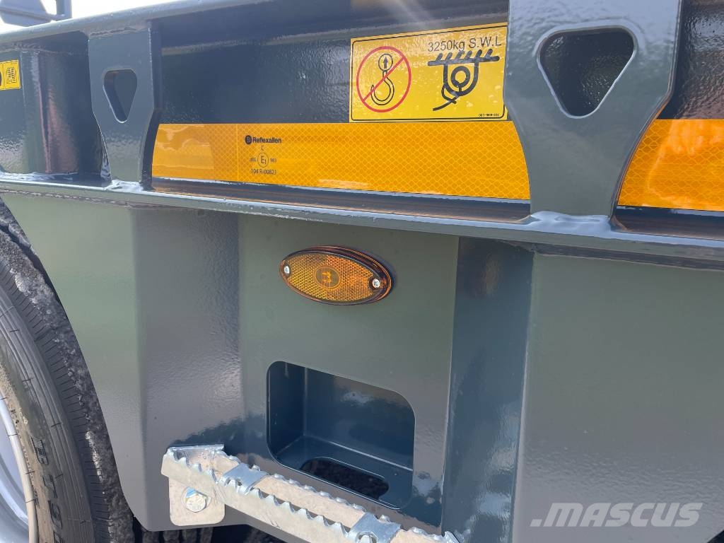 NC 3axl traktordragen maskintrailer 22T Plataformas bajas