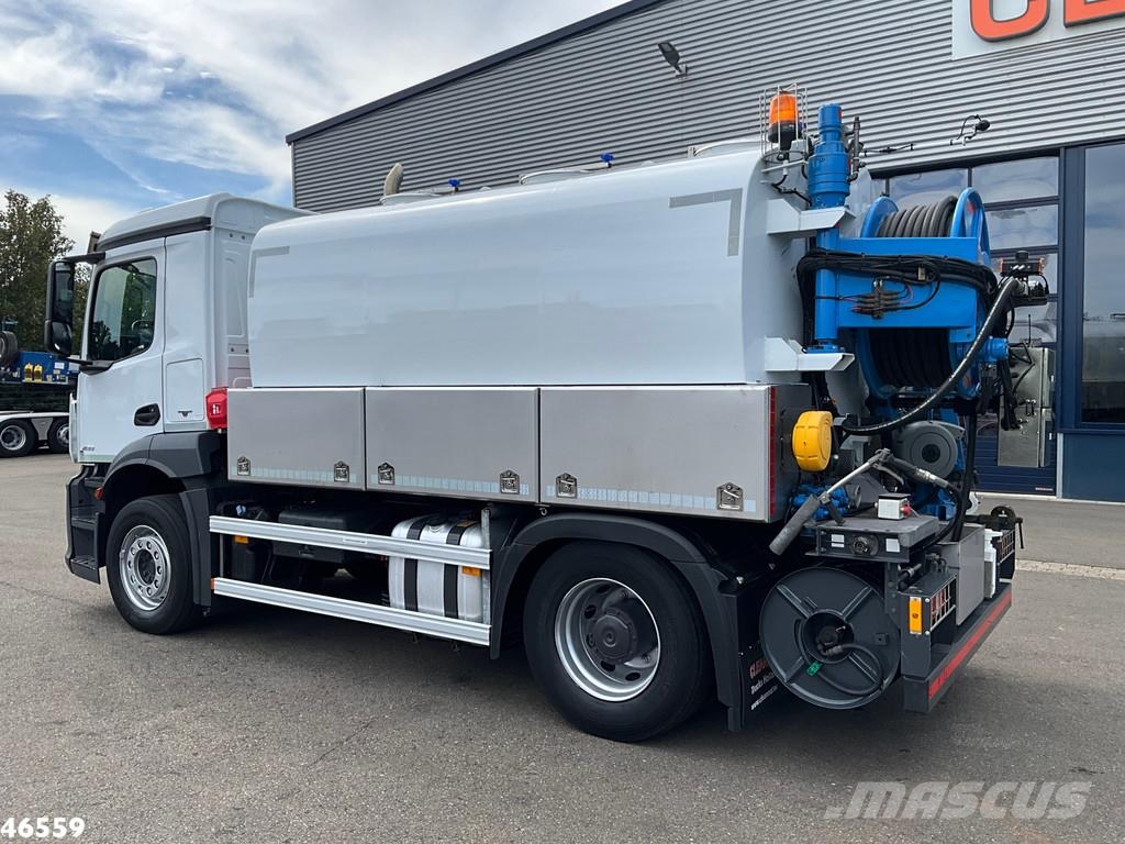 Mercedes-Benz ANTOS 2133 Euro 6 DHM 9m³ Hogedruk Spoelwagen Just Vákuum teherautok