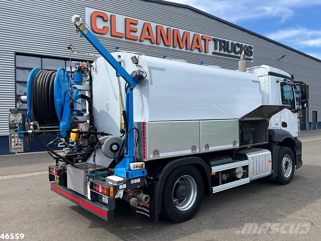 Mercedes-Benz ANTOS 2133 Euro 6 DHM 9m³ Hogedruk Spoelwagen Just Vákuum teherautok