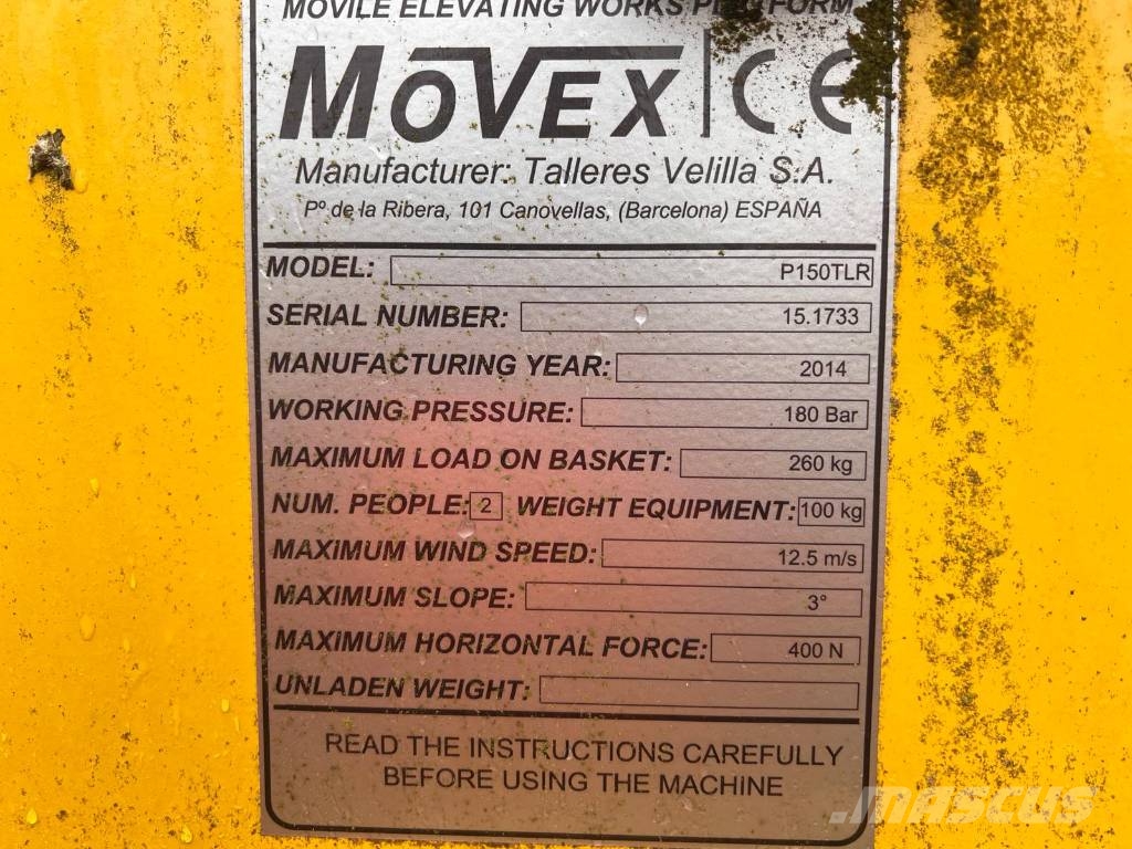 Movex P150 TLR Demount Cherry Picker 卡車裝載高空作業車
