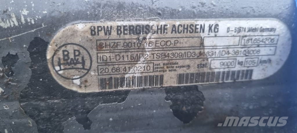 BPW Traileraxle 22,5'' SHZF-9010-15 ECO-P 9000kg 轴
