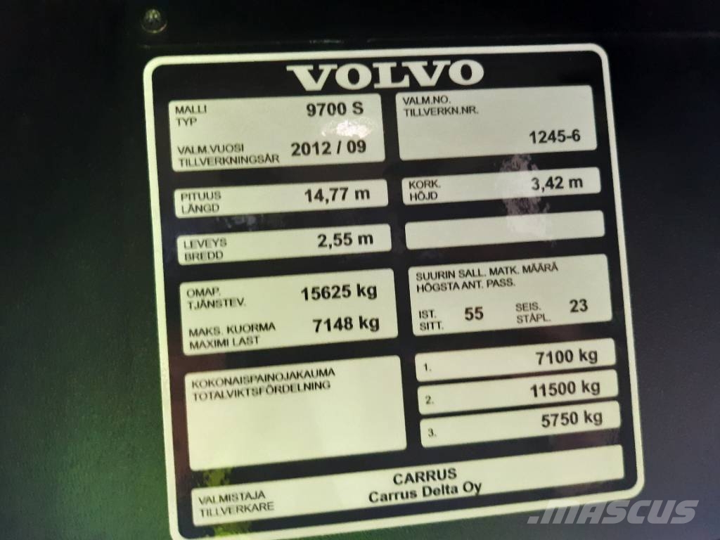 Volvo 9700S B11R 6x2 ( 7666) 1 bus Autocarros intercidades