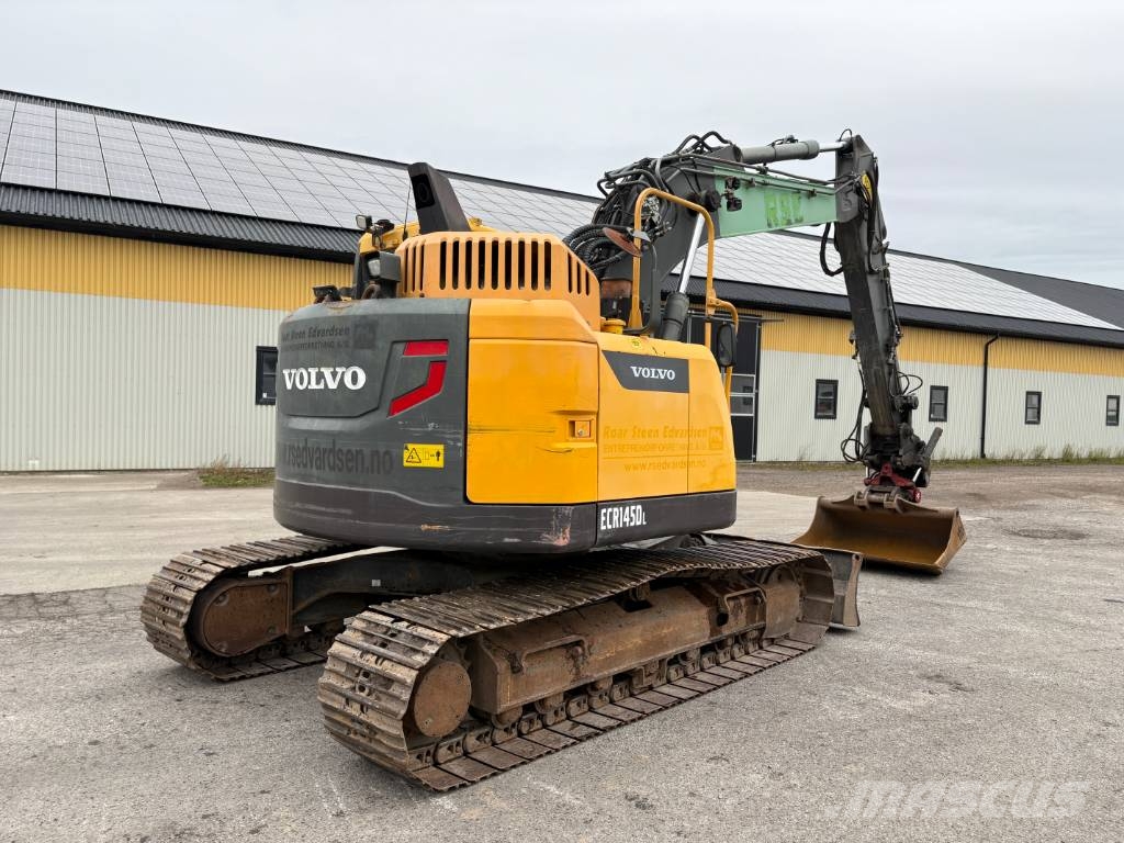 Volvo ECR145DL grävmaskin, rototilt, c-smörj Bandgrävare