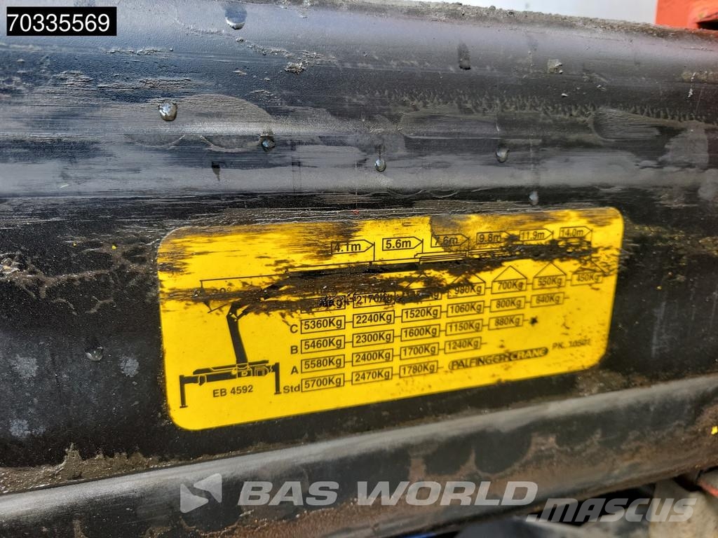 Volvo FL 280 FL 4X2 Palfinger PK10501 Remote Automatic E Platte bakwagens