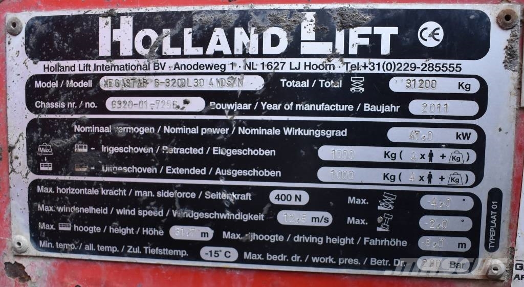 Holland Lift G-320DL30 4WDS/N Plataformas tijera