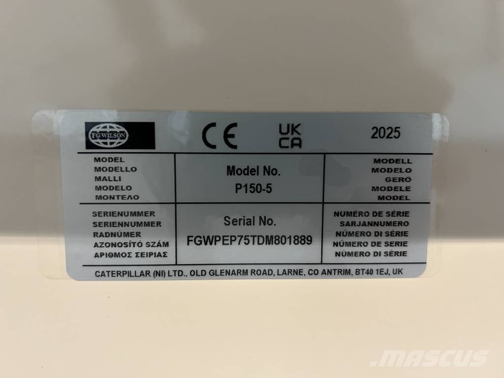 FG Wilson P150-5 - 150 kVA Genset - DPX-16009 Дизелови генератори