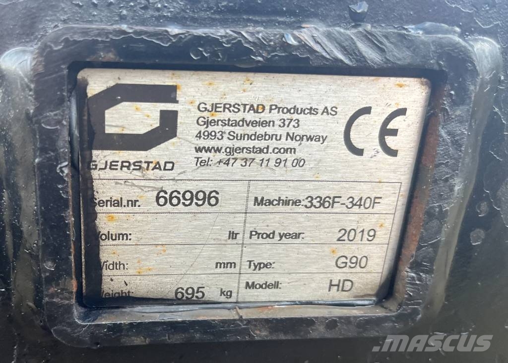 Gjerstad S90 Quickcoupler CAT 336 - 340 クイックヒッチ