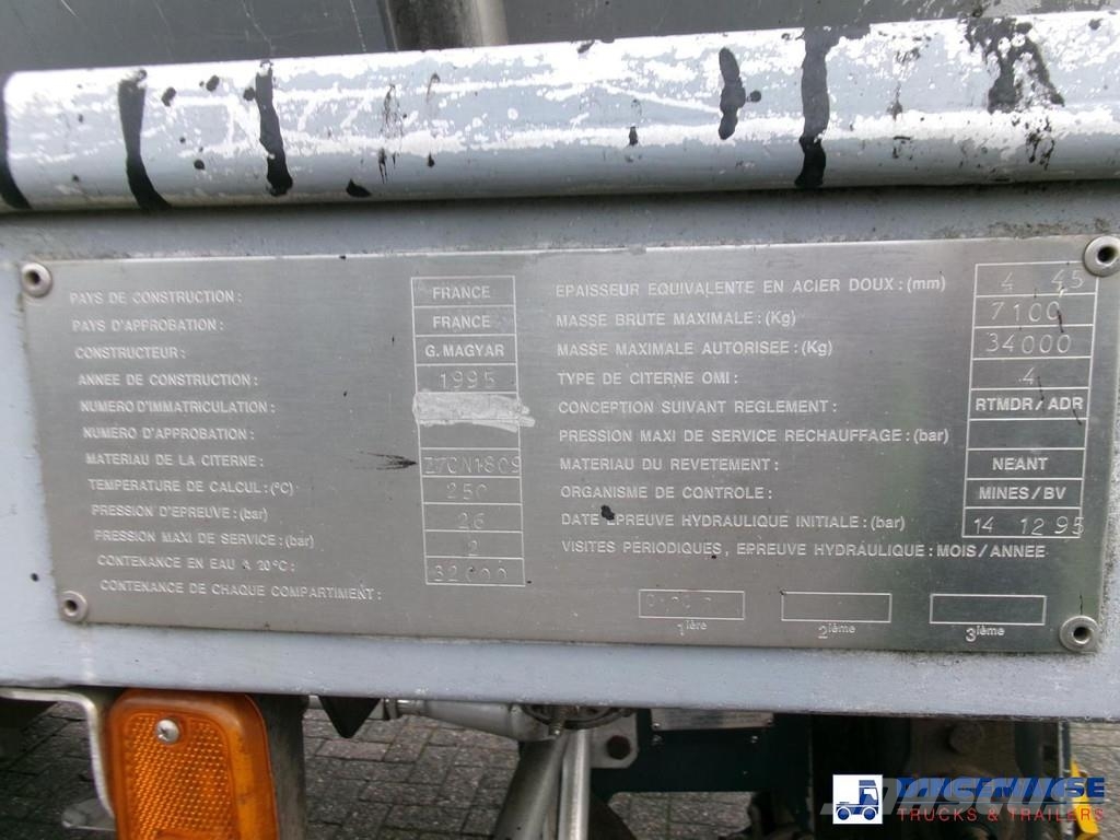 Magyar Bitumen tank inox 32 m3 / 1 comp Полуприцепы-Цистерны