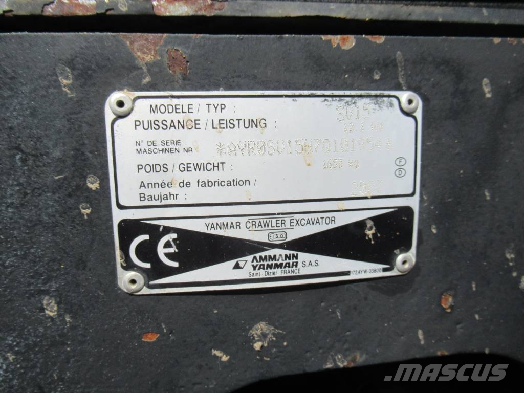 Yanmar SV 15 Miniekskavaatorid < 7 t