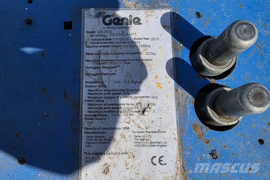 Genie GS2632 Electric, 10m Working Height, 227kg Capacit Mini incarcator