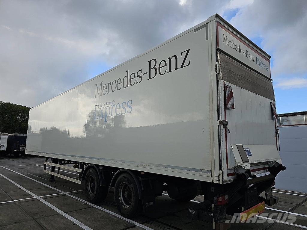  weka 2 AXLE CLOSED BOX STEER AXLE 3T LIFT Noslēgtās piekabes
