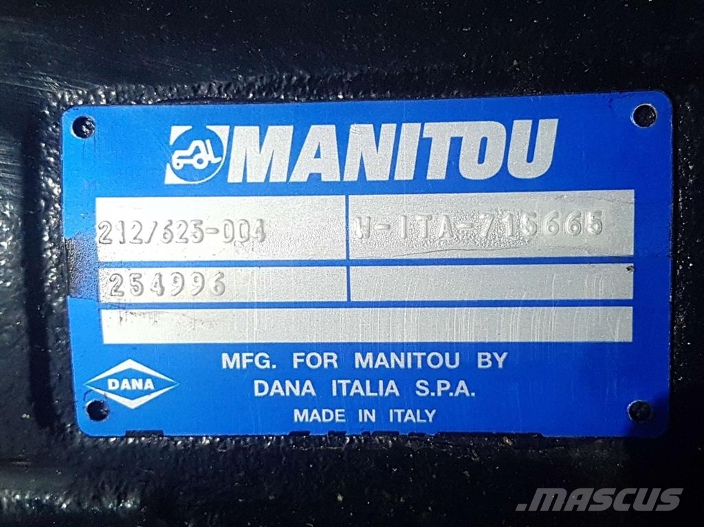Manitou MLT630/1035-254996-Spicer Dana 212/625-004-Axle/As Tengelyek