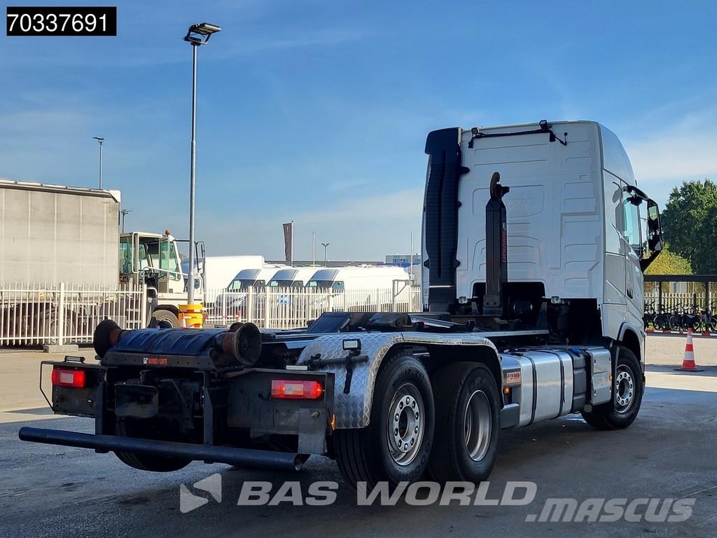 Volvo FH 500 6X2 HIAB ULT21S61 containersystem Lift+Stee Treileri ar āķi
