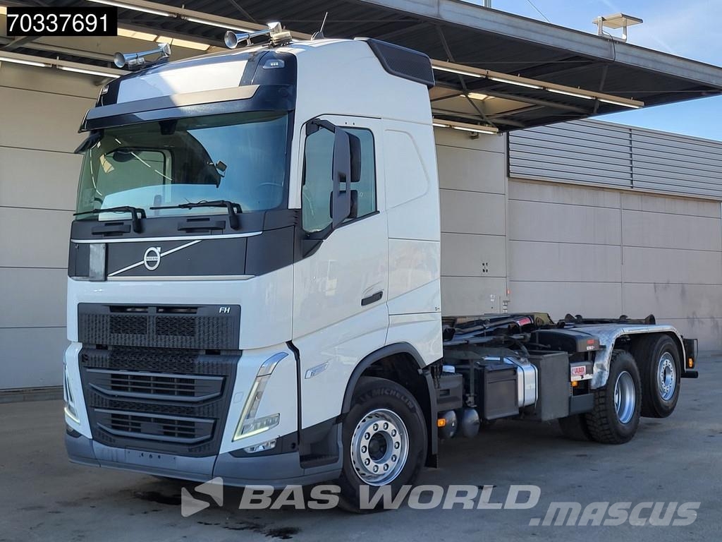 Volvo FH 500 6X2 HIAB ULT21S61 containersystem Lift+Stee Treileri ar āķi