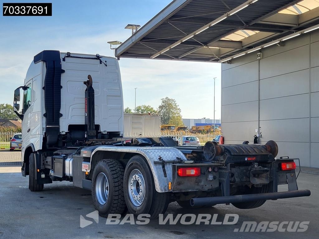 Volvo FH 500 6X2 HIAB ULT21S61 containersystem Lift+Stee Treileri ar āķi