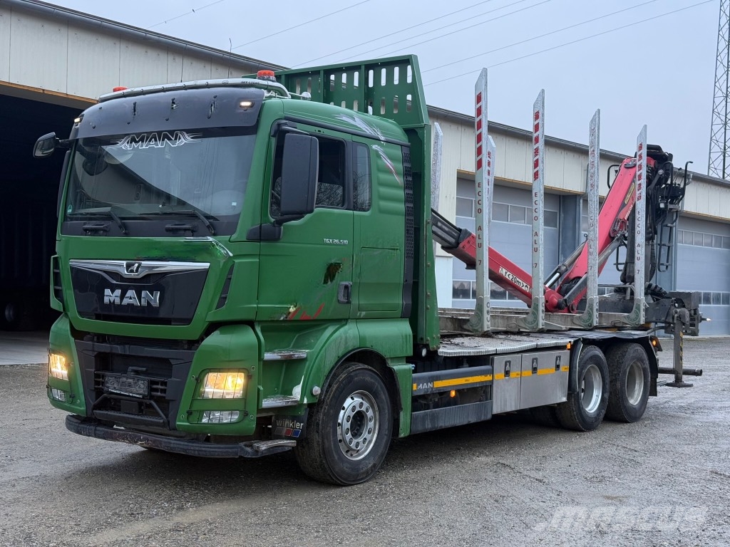 MAN TGX 26.510 Φορτηγά ξυλείας