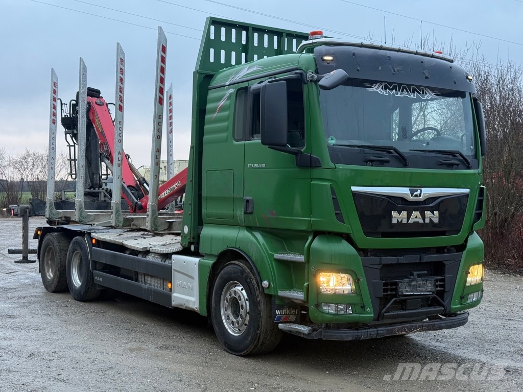 MAN TGX 26.510 Φορτηγά ξυλείας
