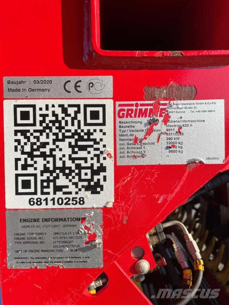 Grimme MAXTRON 620 Landbouw - overige