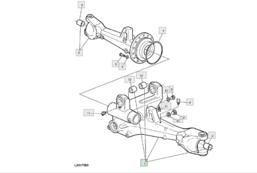  Bridge housing ZF AS2035/12G AL151668 AL150654 AL1 轴